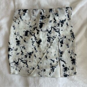 Zara Printed Mini Skirt